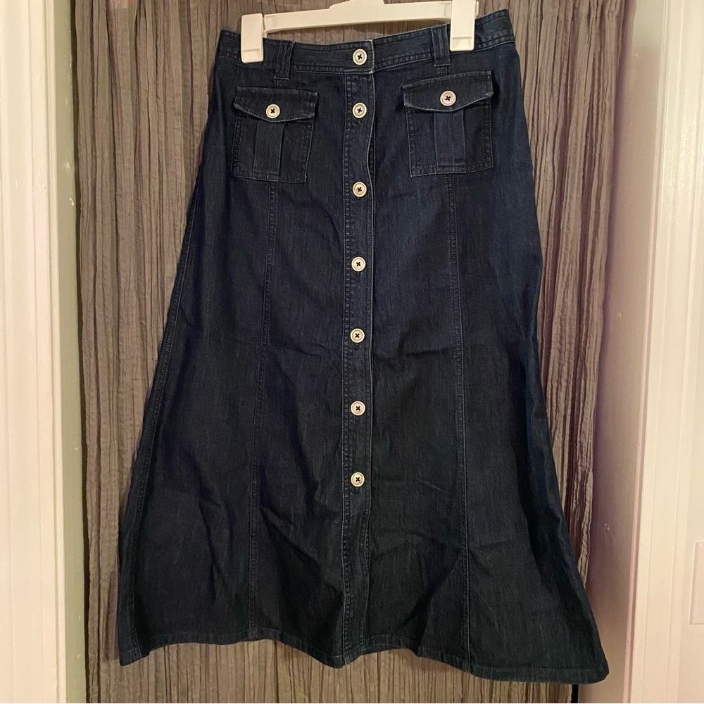 Denim Maxi Skirt